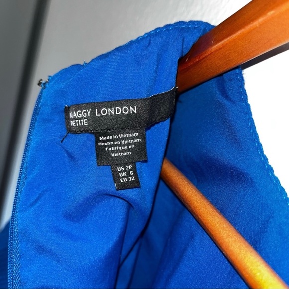 Maggy London Royal Blue Babydoll Dress in Size 2 - Picture 4 of 4